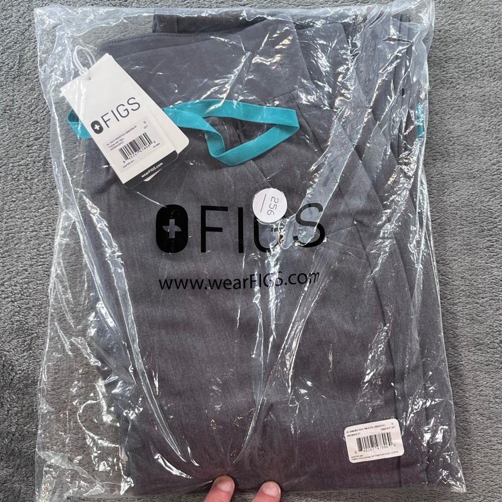 FIGS High Waisted Zamora Yoga Jogger Scrub Pants Graphite W22SW2012T Small Tall
